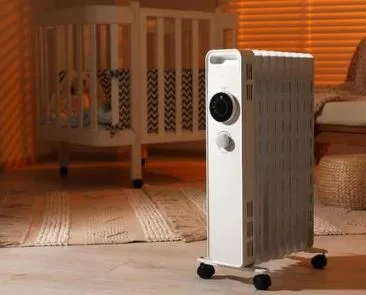 Freestanding oil filled radiator